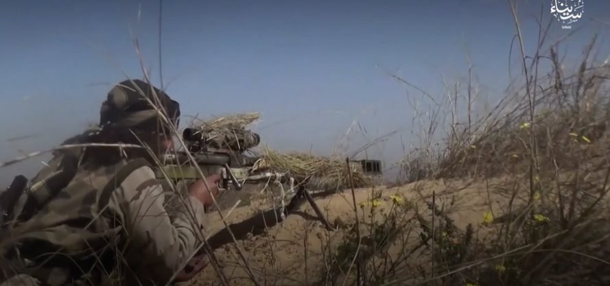 Iranian Sayyad-2 sniper rifle with IS fighters in Sinai
