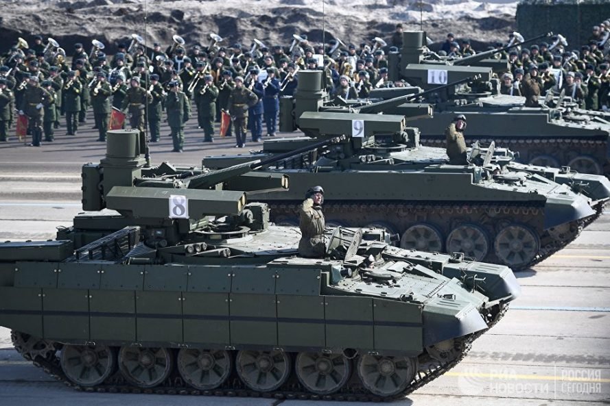 New BMPT at the rehearsal of the Victory Parade in Alabino