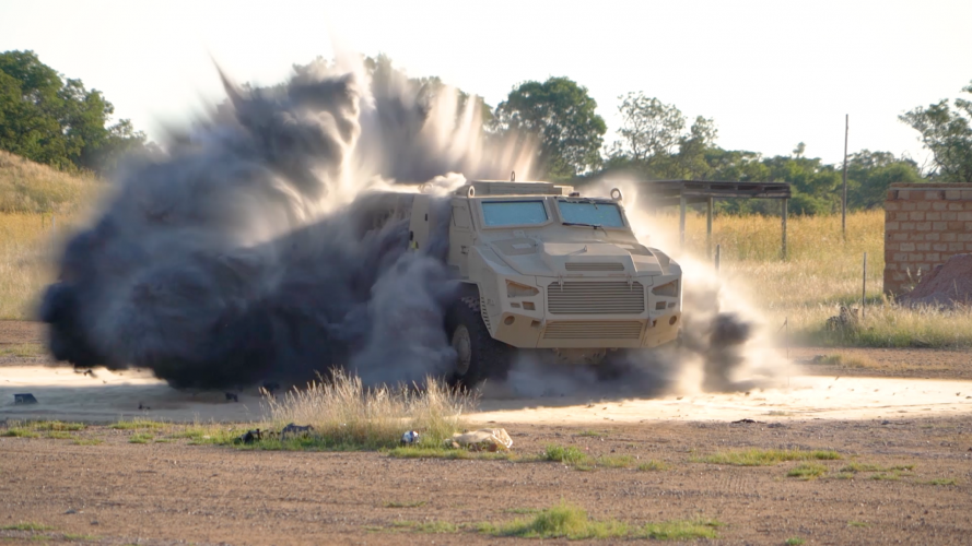Paramount Group Mbombe 4 certified as one of the world’s best protected armoured vehicles