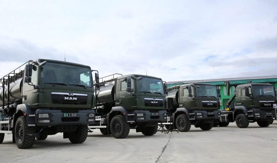 Germany handed over the new vehicles to the Georgian Army