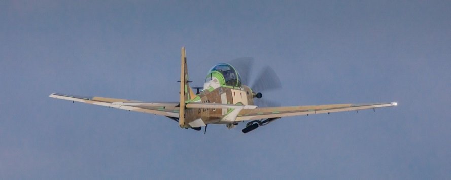 First Nigerian A-29 Super Tucano light attack aircraft successfully completes inaugural flight