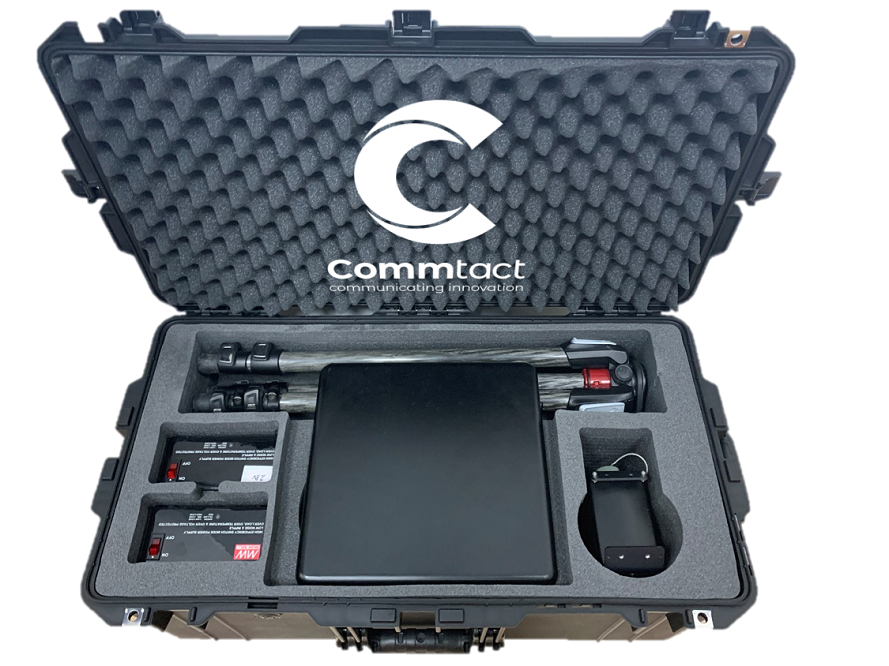 Commtact unveils a portable, lightweight communications kit, that enables rapid and easy deployment in the field