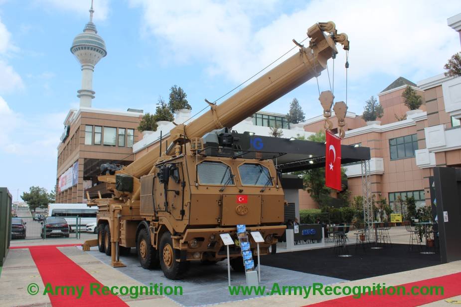 IDEF 2021: MPG from Turkey displays MPARC mine protected recovery crane