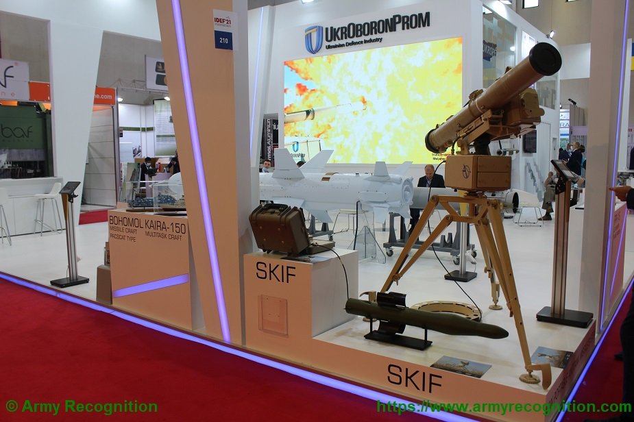 IDEF 2021: Ukrainian company Luch showcases SKIF man portable antitank missile system
