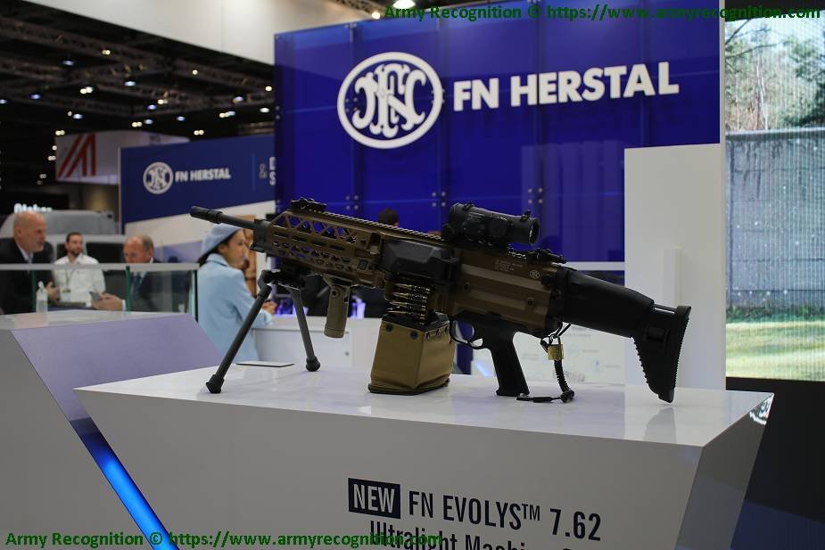DSEI 2021: FN Herstal officially unveils FN Evolys ultralight machine gun