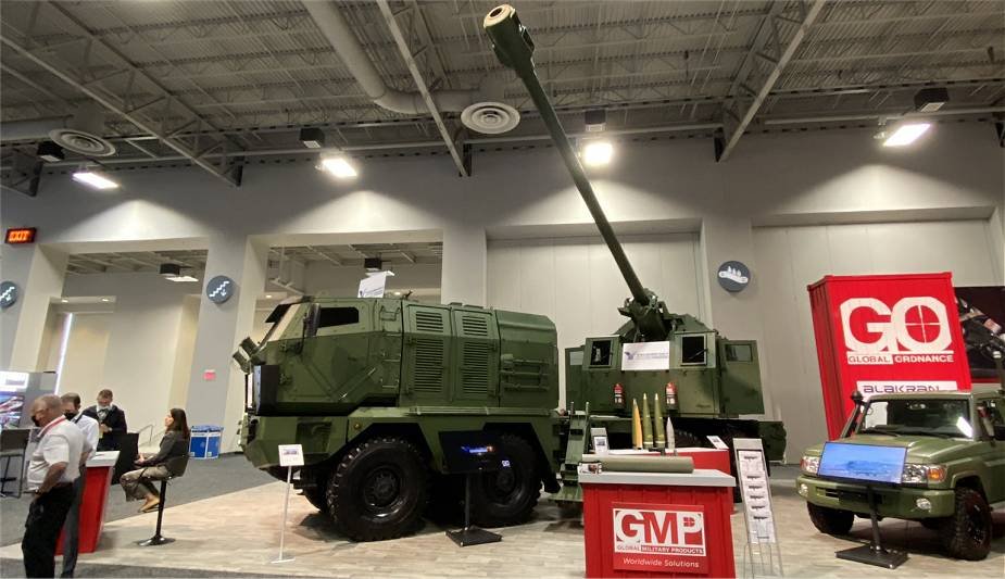 GMP and Yugoimport present NORA B-52 M21 155mm 8×8 sel-propelled howitzer