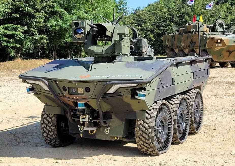 Hanwha Defense I-MPUGV Intelligent Multi-Purpose Unmanned Ground Vehicle starts testing with ROK Army