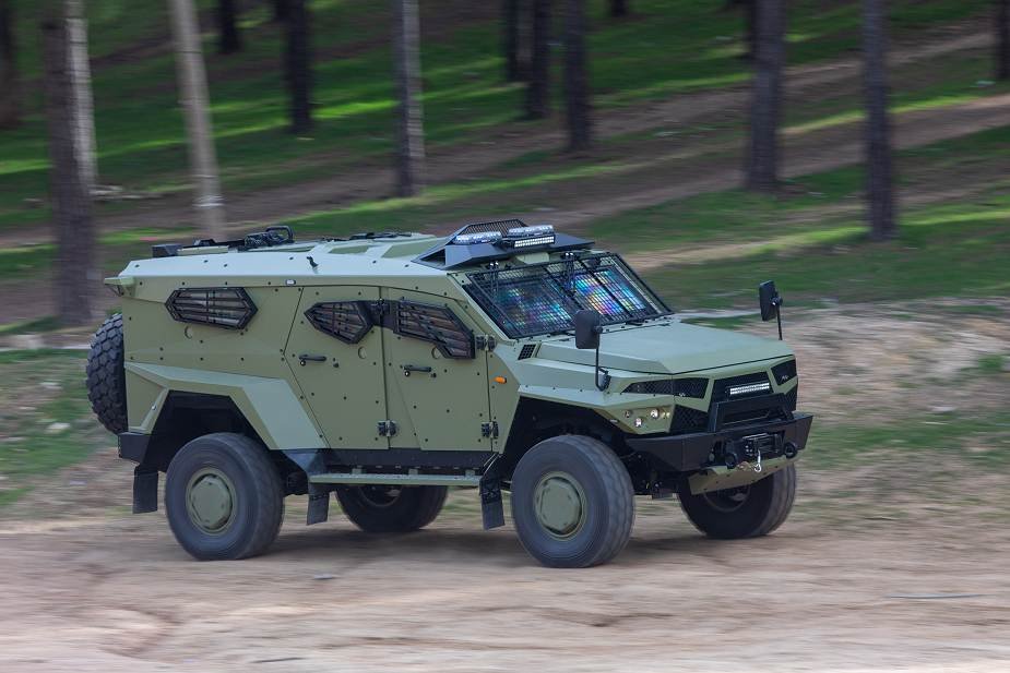 Plasan from Israel unveils its new StormRider 4×4 light armored vehicle