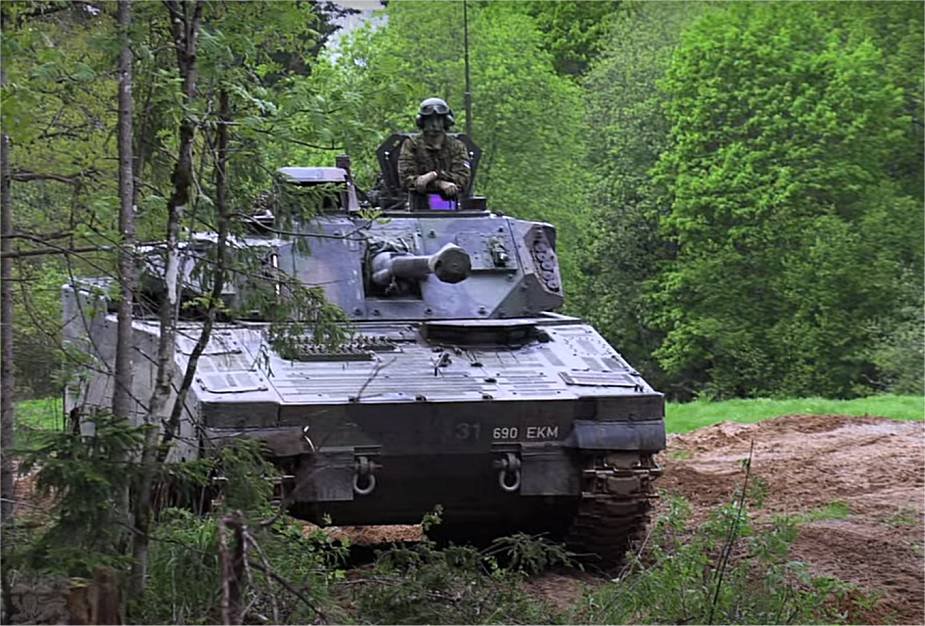 Estonia to modernize its CV90 tracked armored IFVs with Protector RS4 Remote Weapon Station