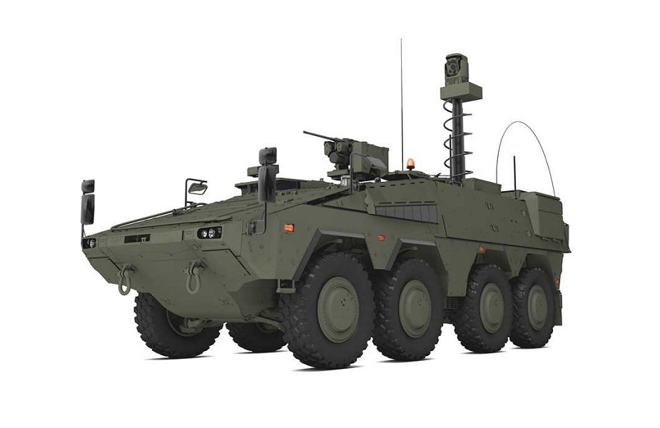 Kongsberg PROTECTOR RS4 Remote Weapon System for German BOXER 8×8