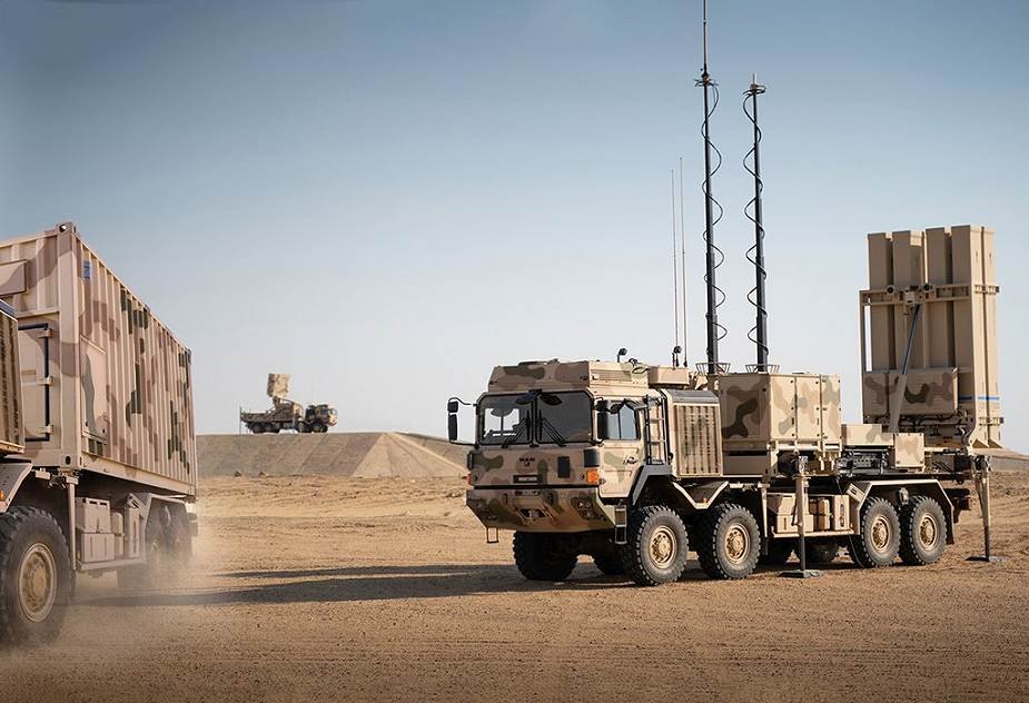 New German-made IRIS-T SLM air defense missile system of Egypt armed forces