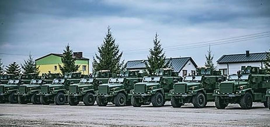 Polish army takes delivery of 26 Cougar 4×4 MRAP armored vehicles