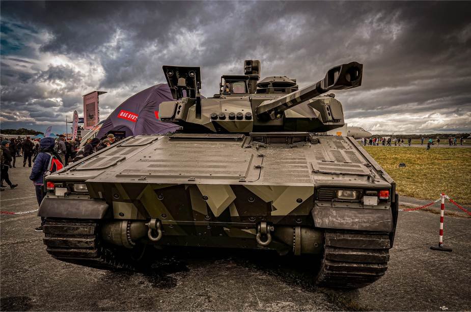 BAE Systems presents its new CV9035/50 with 35mm cannon with possible upgrade to 50mm