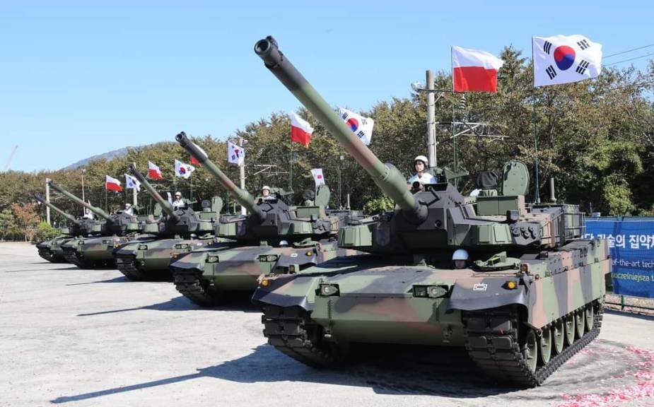 Hyundai Rotem from South Korea rolls out first 10 K2 tanks for Polish army 1