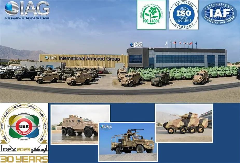 IDEX 2023: Discover IAG military and security armored vehicles at UAE defense exhibition