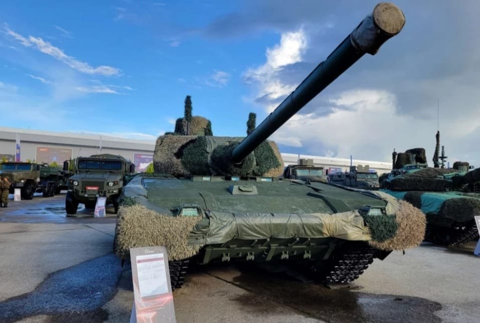 Russia displays T-14 Armata tank featuring Nakidka radar-absorbent camouflage