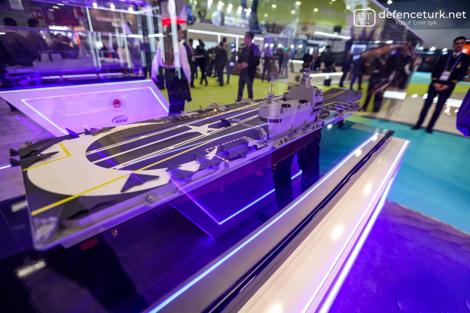 Reveals Massive MUGEM Aircraft Carrier at SAHA EXPO 2024