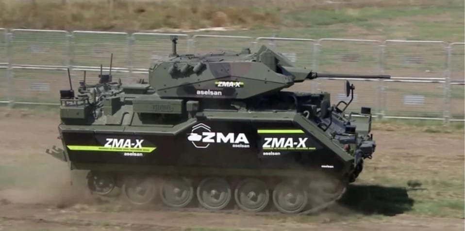 Aselsan’s new ZMA-X UGV enters battlefield with 25 mm chain gun and LIDAR systems