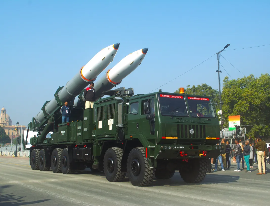 India showcases Pralay missile system