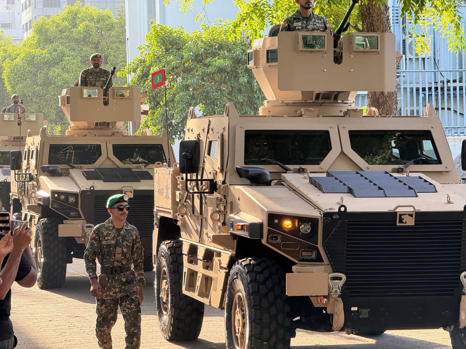 UAE-built armored vehicles join Maldives forces UAE-built armored vehicles join Maldives forces