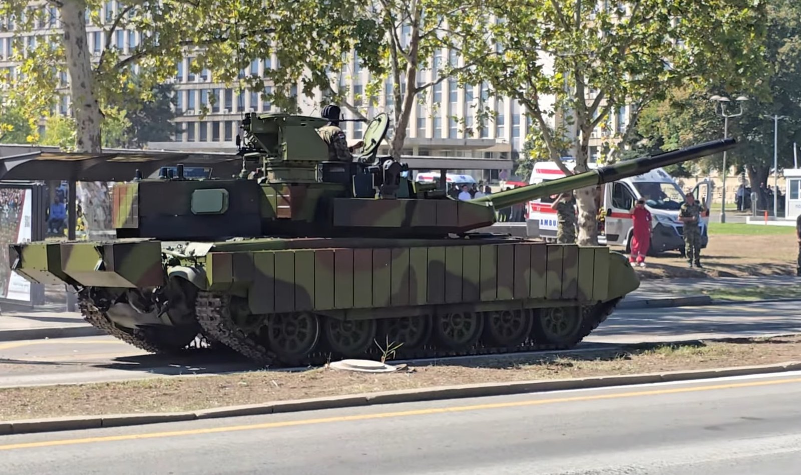 Serbia Shows new M-84AS3 Tank With Active Protection System