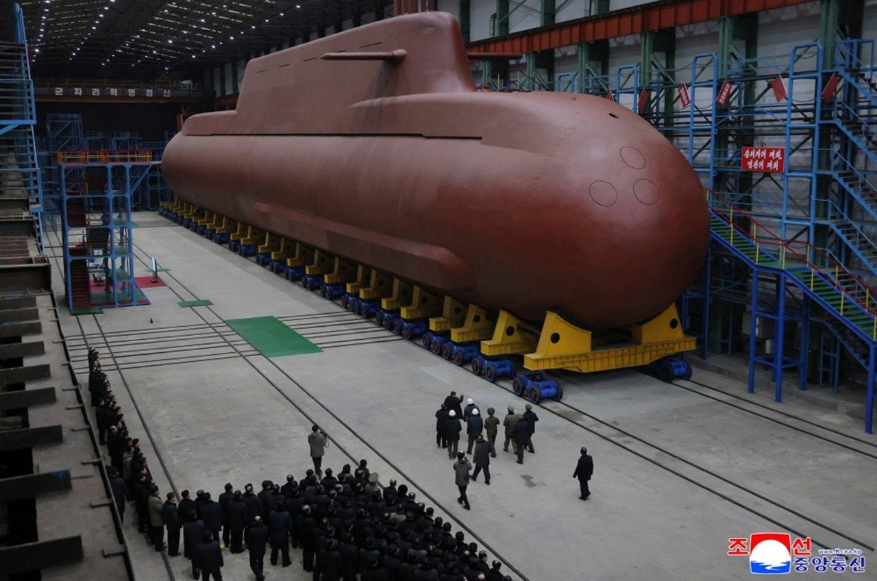 North Korea Shows first Domestically Built Nuclear Submarine North Korea Shows first Domestically Built Nuclear Submarine