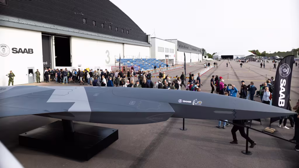 Saab Showcases full-scale Uncrewed Aircraft Concept 1 20260822 en 5412280 1
