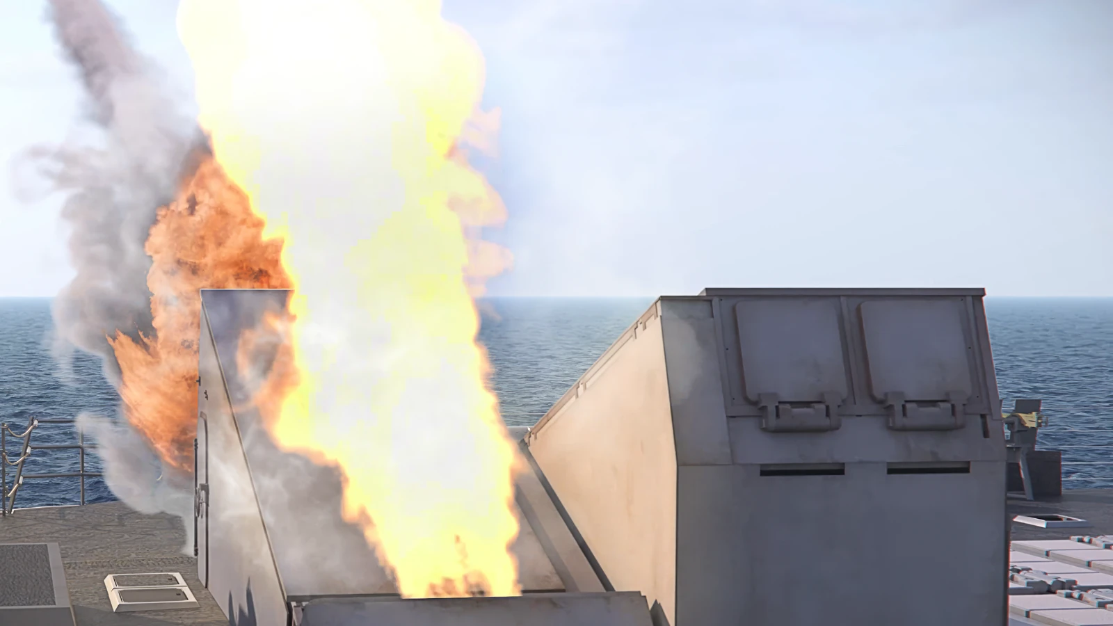 BAE Systems Successfully Tests Adaptable Deck Launcher, Advancing Distributed Launch Capability for the U.S. Navy 1 ADL Firing crop